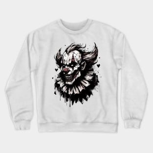 Scary clown head horror Crewneck Sweatshirt